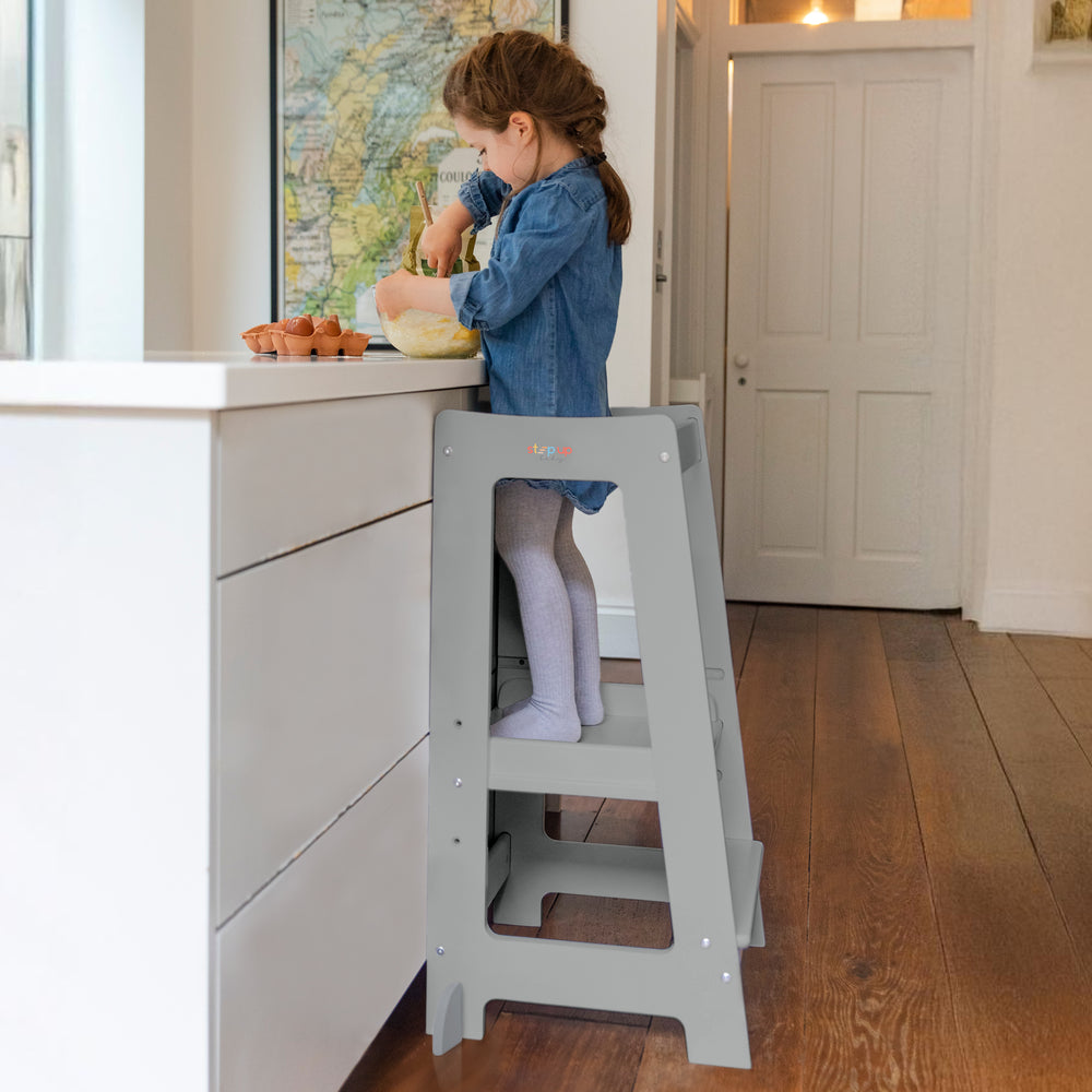 La tour d'apprentissage Montessori avec marchepied réglable