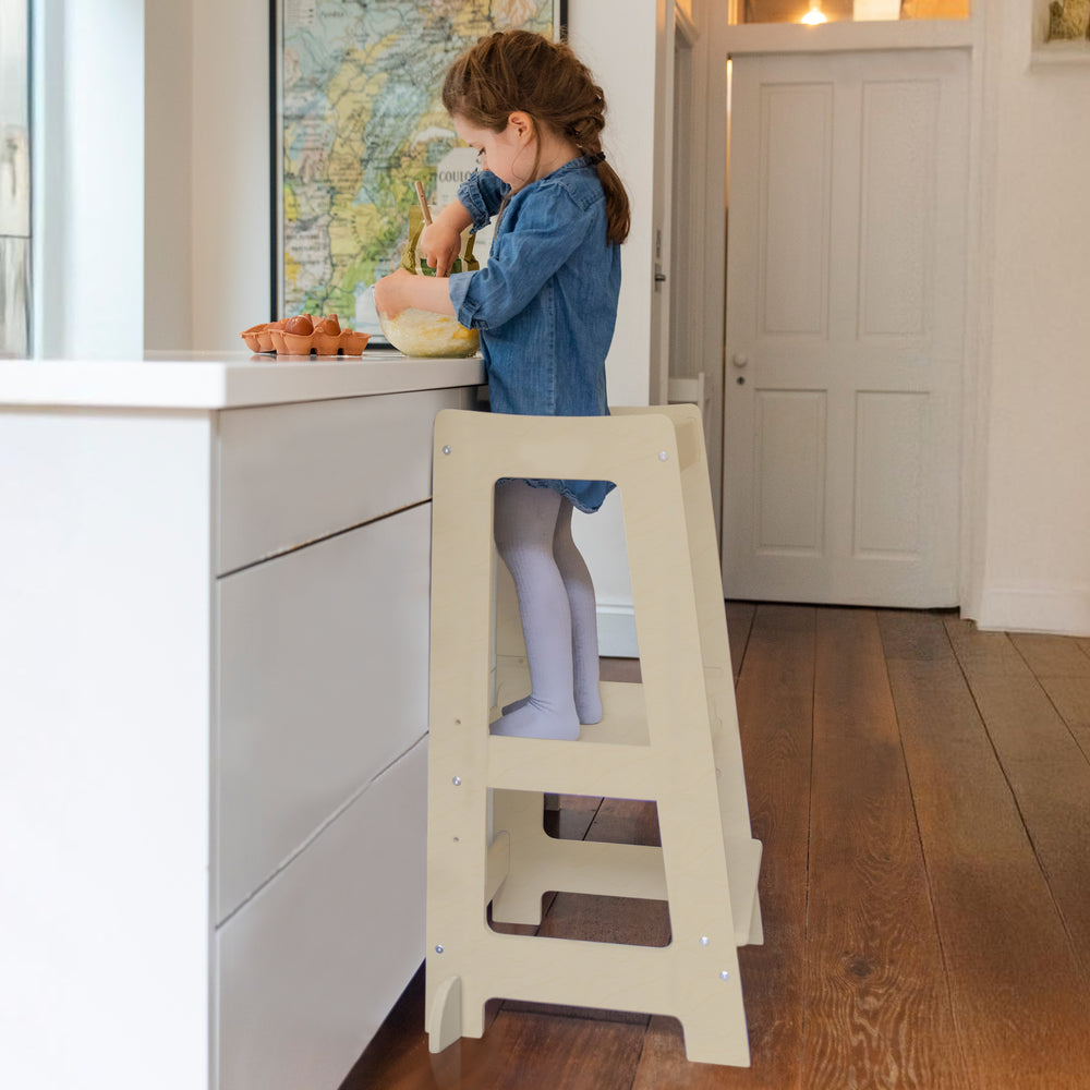 La tour d'apprentissage Montessori avec marchepied réglable